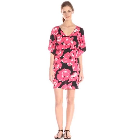 Trina Turk Presley Poppy Print Jersey Shift Dress - Picture 1 of 4